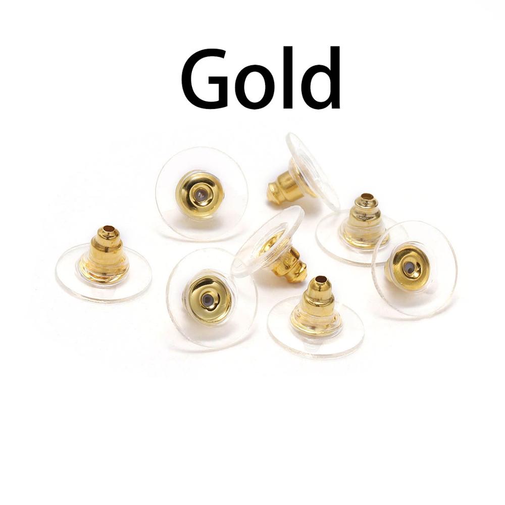 100-200pcs Rubber Earring Backs Stopper Earnuts Stud Earring Back Supplies For Jewelry DIY Jewelry Findings Making Accessories