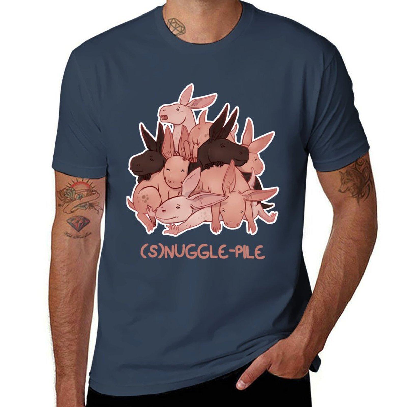 Nug Hugs SNuggle Pile TShirt Regular Fit Plain Tee Shirt S