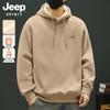 JEEP SPIRIT Men's Thickened Lambswool-Lined Hoodie