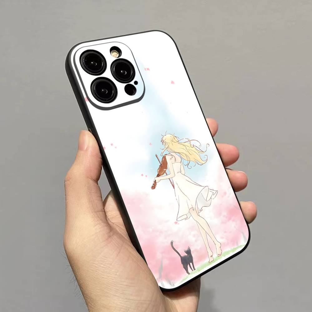 Your Lie In April Phone Case For IPhone 17 16 15 14 11 12 13 Pro Max Plus Mini Soft Back Cover