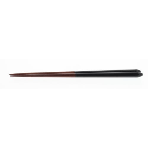 Ishida Japanese-made Pocket Chopsticks, Portable, Natural Wood, Lacquered, Black, Dimensions: 23.0cm (14cm when carried) x 1.6cm x 0.8cm