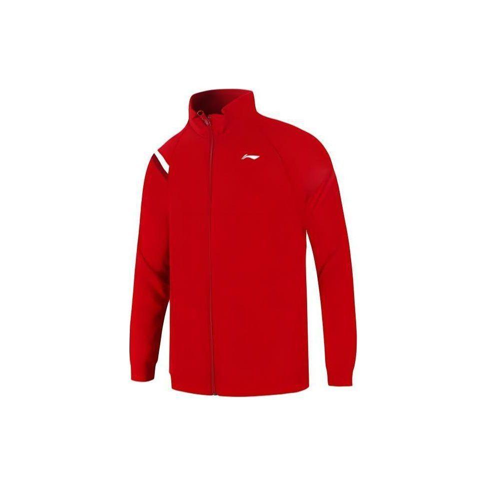 

Куртка на молнии с воротником-стойкой и длинными рукавами в стиле колор-блок и брюки прямого кроя средней посадки для мужчин Куртка и брюки Бычий красный AWDTC99-2 2XL