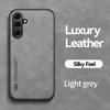 KEYSION Luxury Retro PU Leather Case for Samsung A17 5G Soft Silicone+PC Shockproof Phone Back Cover for Galaxy A17 5G