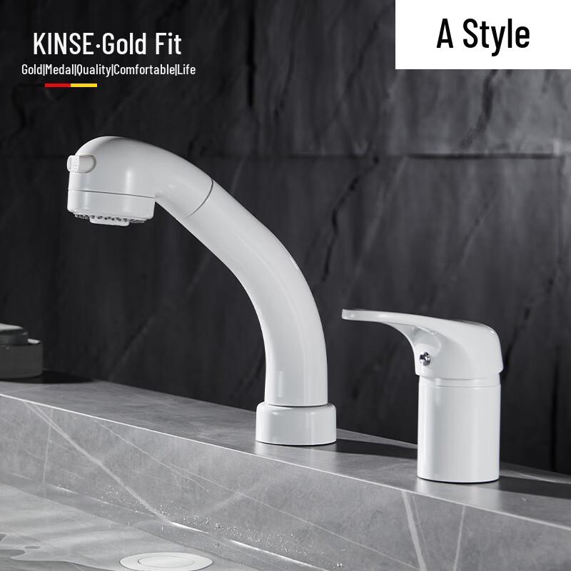 TLXT Deck-Mounted Pull-Out Basin Faucet