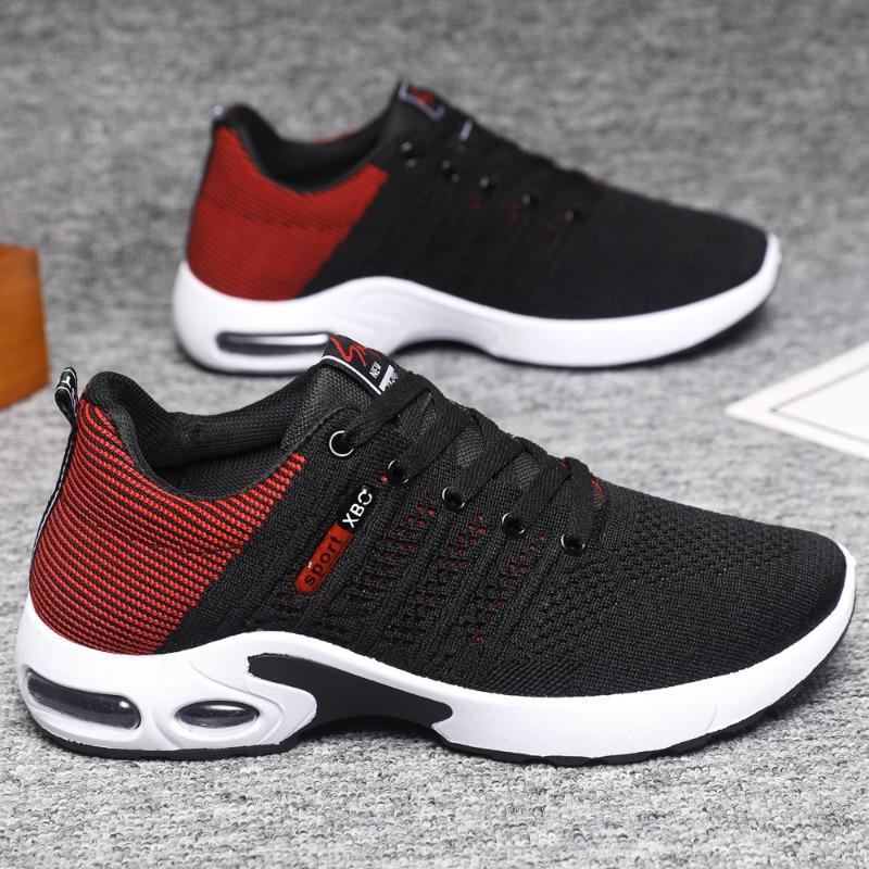 Men's shoes summer new sports shoes men's lace-up breathable running shoes lightweight casual shoes