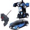 ROBOT PLAZA RC Car, Transforming Robot Toy, One-Button Transformation, Kids Toy, Birthday Gift (Bugatti)