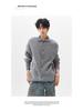 Men's Japanese Retro Solid Turtleneck Cardigan Sweater - Casual Knitwear, Trendy Stand Collar Jacket for Teens