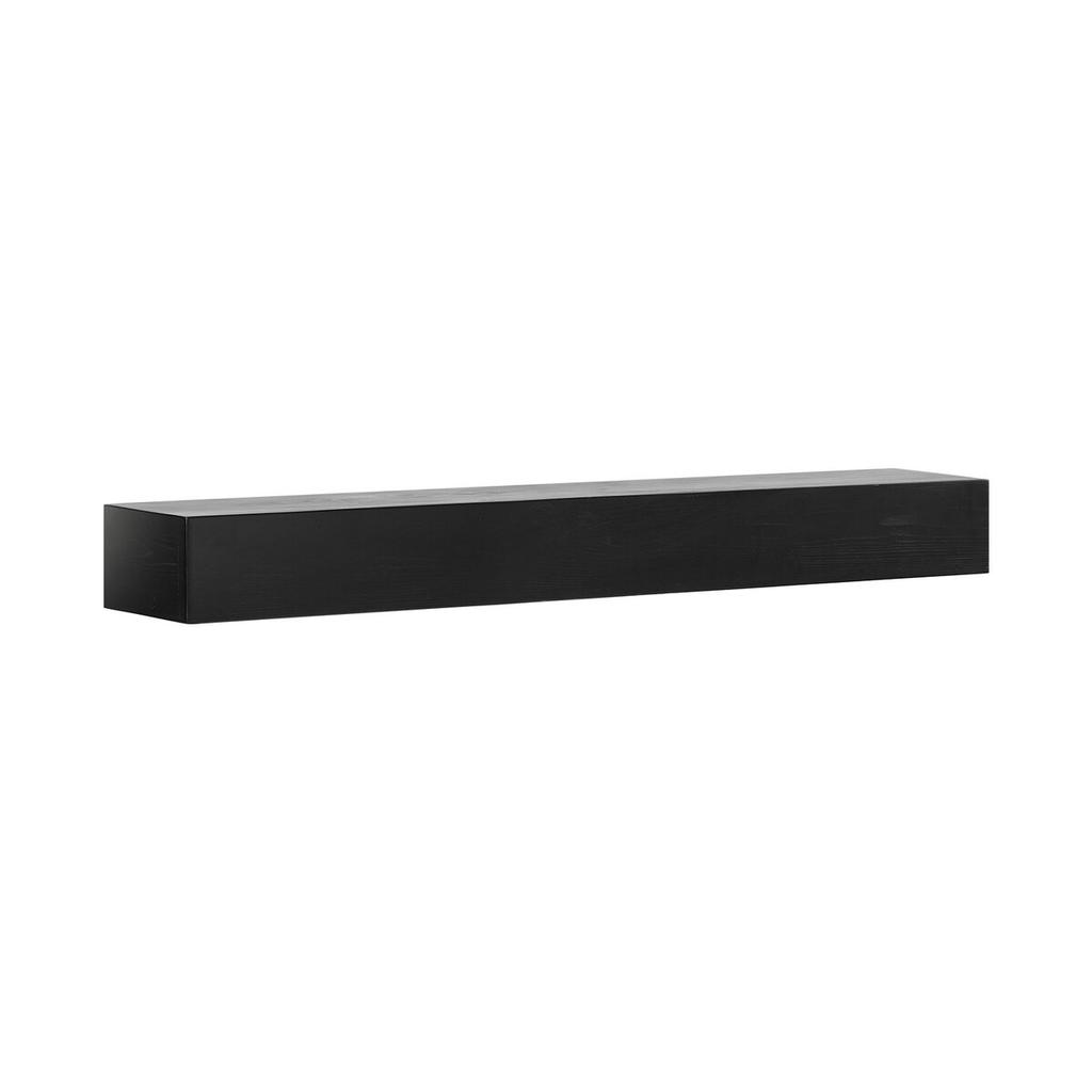 Fireplace Mantel Wood Shelf Floating Rustic Fireplace Mantel 48" Espresso