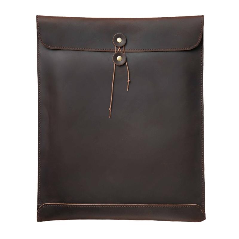 PU Leather Envelope File Folders Leather Document Holder File Organizers Top Load File Folder Document Pouches