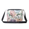 Chinese Style Doublesided Embroidered Flower Canvas Crossbody Bag For Casual Outings