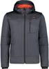 CMP Men's Mottled Softshell Jacket with Detachable Hood (3A01787N-M)