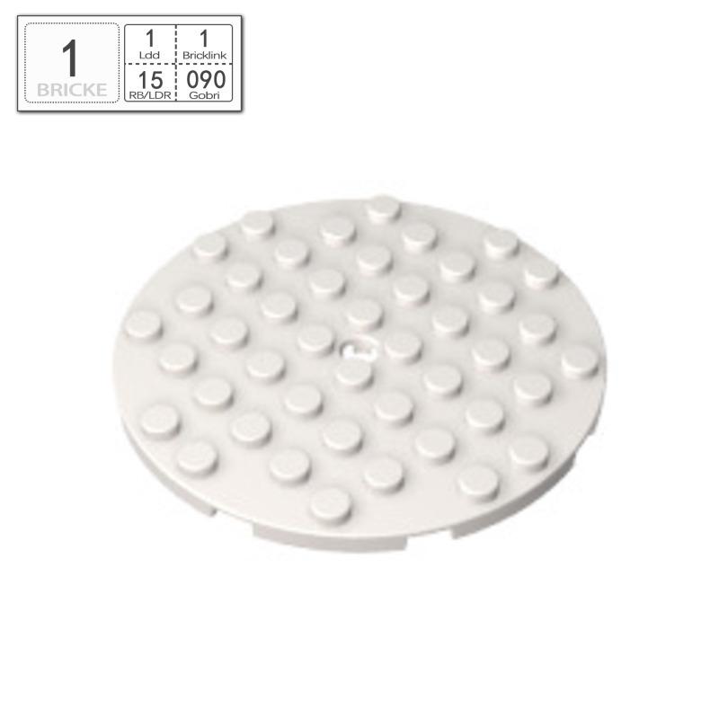 

BRICKE 74611 8x8 Round Baseplate - Compatible with LEGO MOC Parts and Accessories 50g (approx. 8 pcs)