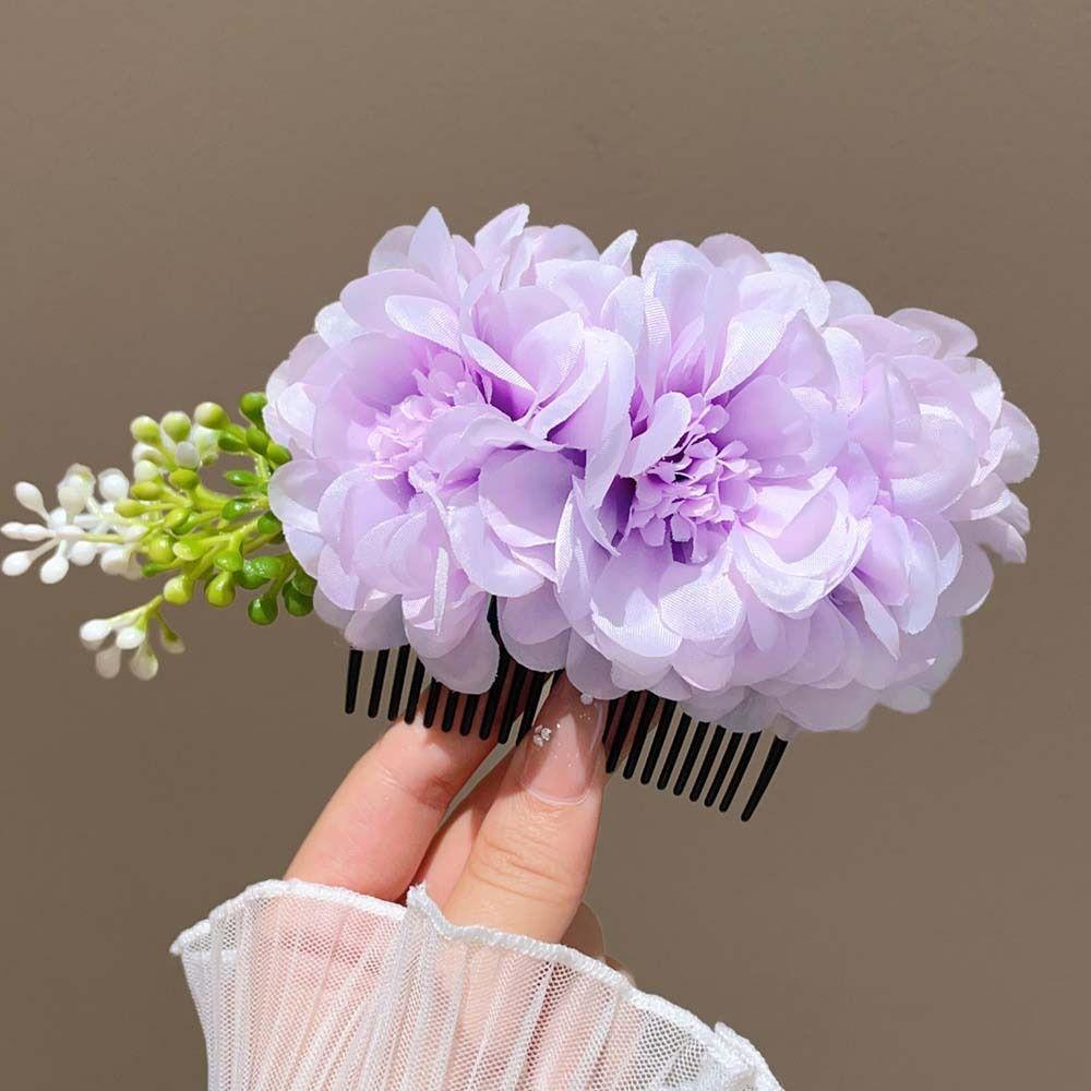 Headwear Floral Hair Comb Thai Style Chignon Hair Clips Hair Accessories Flowers Hairpin Party