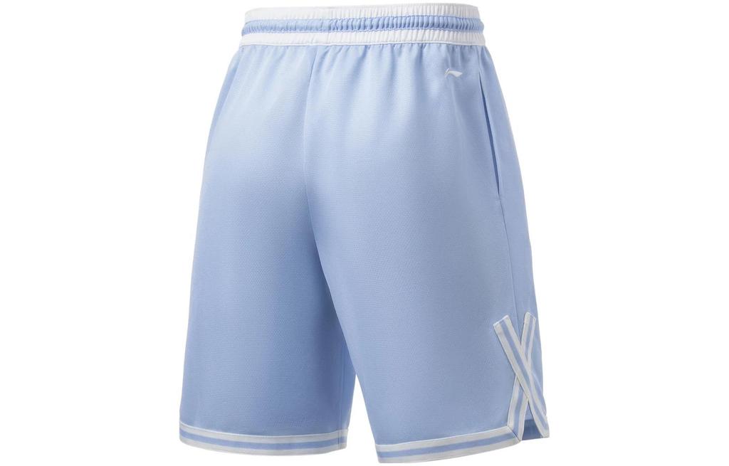 Li Ning Badfive Basketball Shorts Men's Clear Sky Blue AAPT033-5