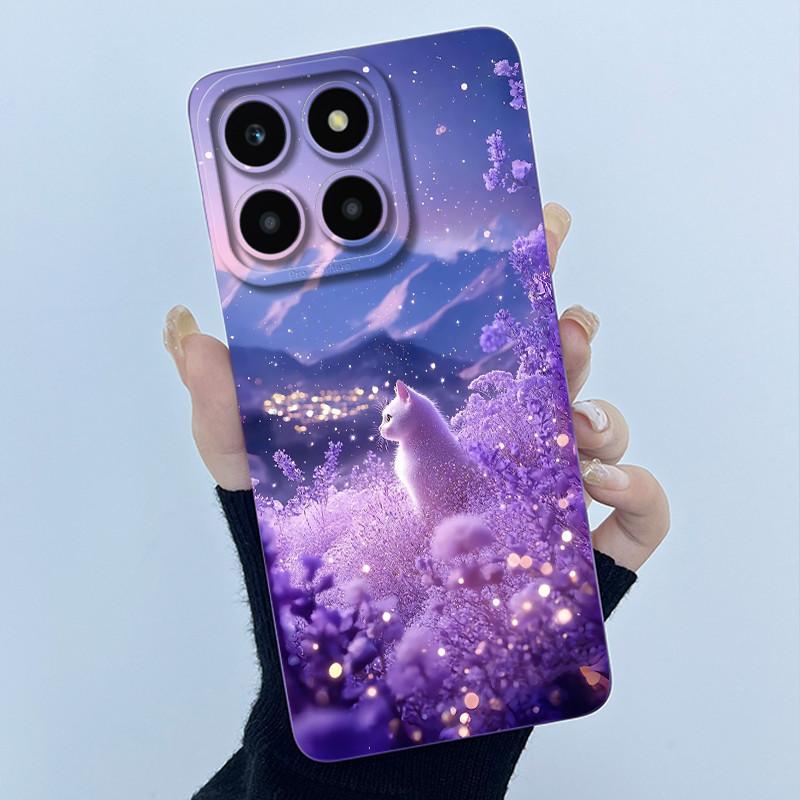 For Honor X6a X6b X6c X6 X6s Case Simplicity flower Soft Silicone Cover For HonorX6a X 6B X6 b Shell Lens Protective Phone Funda