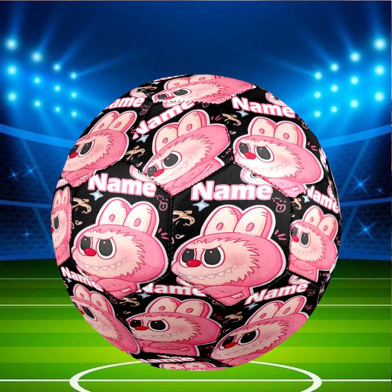 Custom Name Personalized Labubu Print Size 5 Soccer Ball Training & Match Football, for Team, Kicking, Gift for Football Enthusiasts