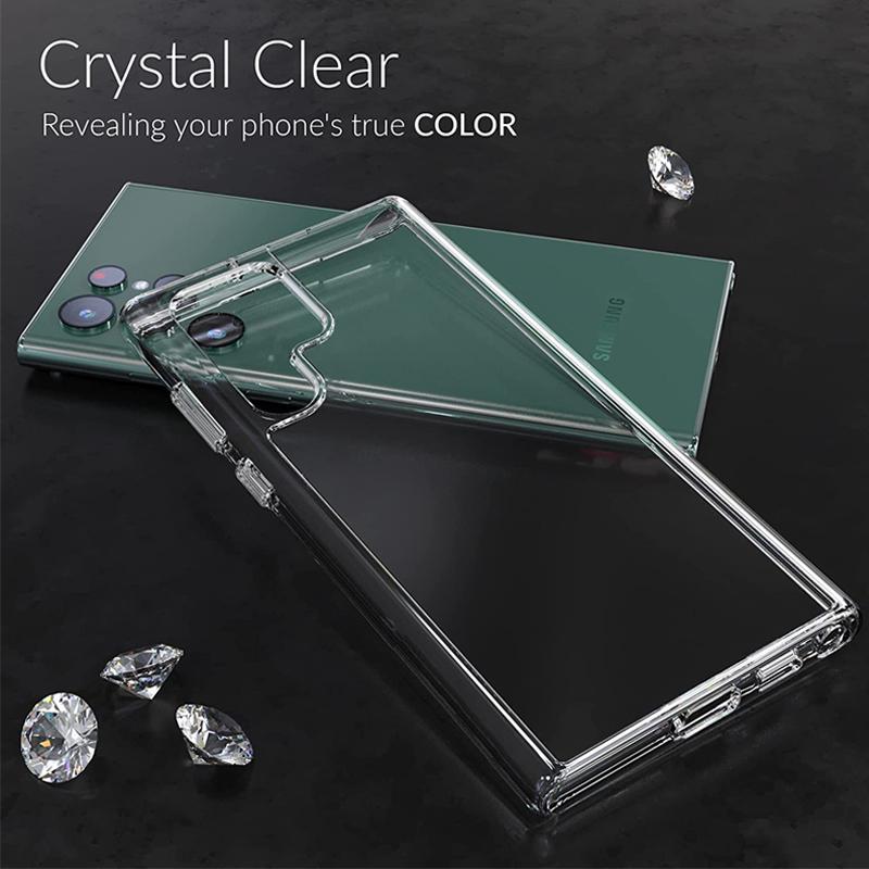 Simple Clear Silicone Phone Case for Samsung Galaxy S22 S21 S20 A23 A13 A33 A03 A12 A22 A32 Honor 50 Redmi Note 11 10 9T iPhone 13 12 11 Soft Cover