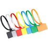 Hongtu Self-Locking Nylon Zip Ties Assortment - 3x100mm, 4x150mm, 4x200mm | Plastic Cable Ties with Tag Labels for Cable Marking