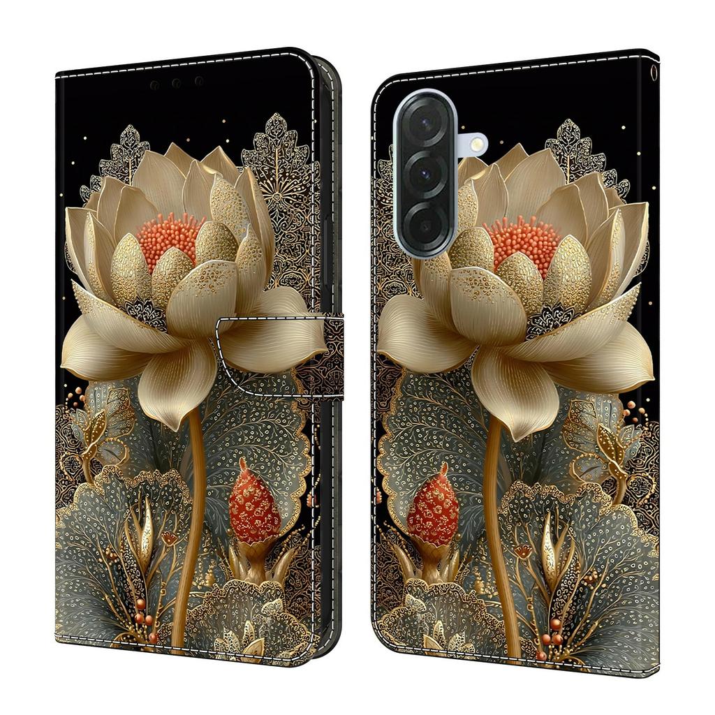 For Samsung Galaxy A56 5G / A36 5G Wallet Case Foldable Stand Pattern Printing Leather Flip Phone Cover