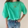 Korean Dongdaemun INS Style Casual Bubble Sleeve T-Shirt for Women