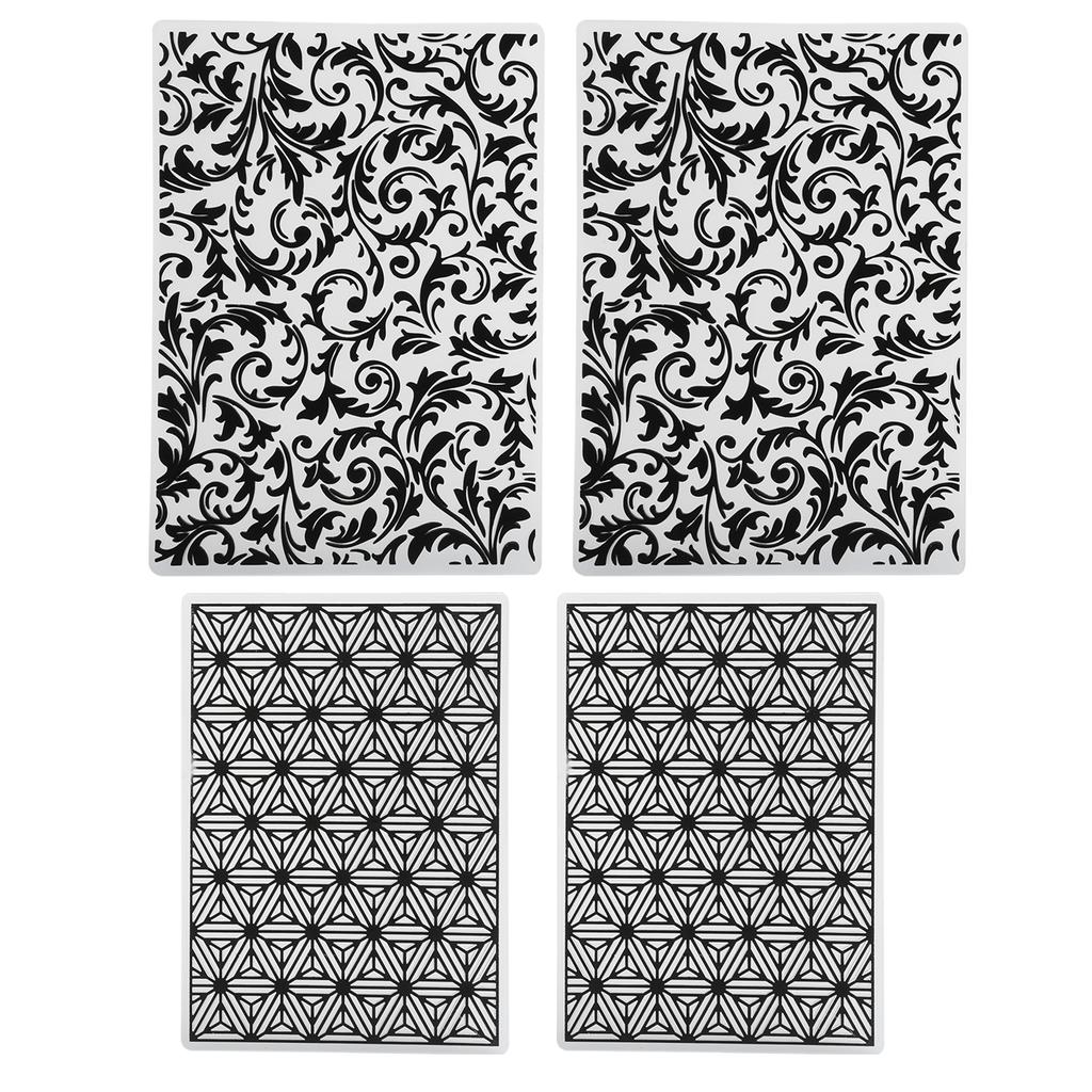 4PCS Plastic Embossing Folders Template  Card Making Scrapbooking Paper Tools