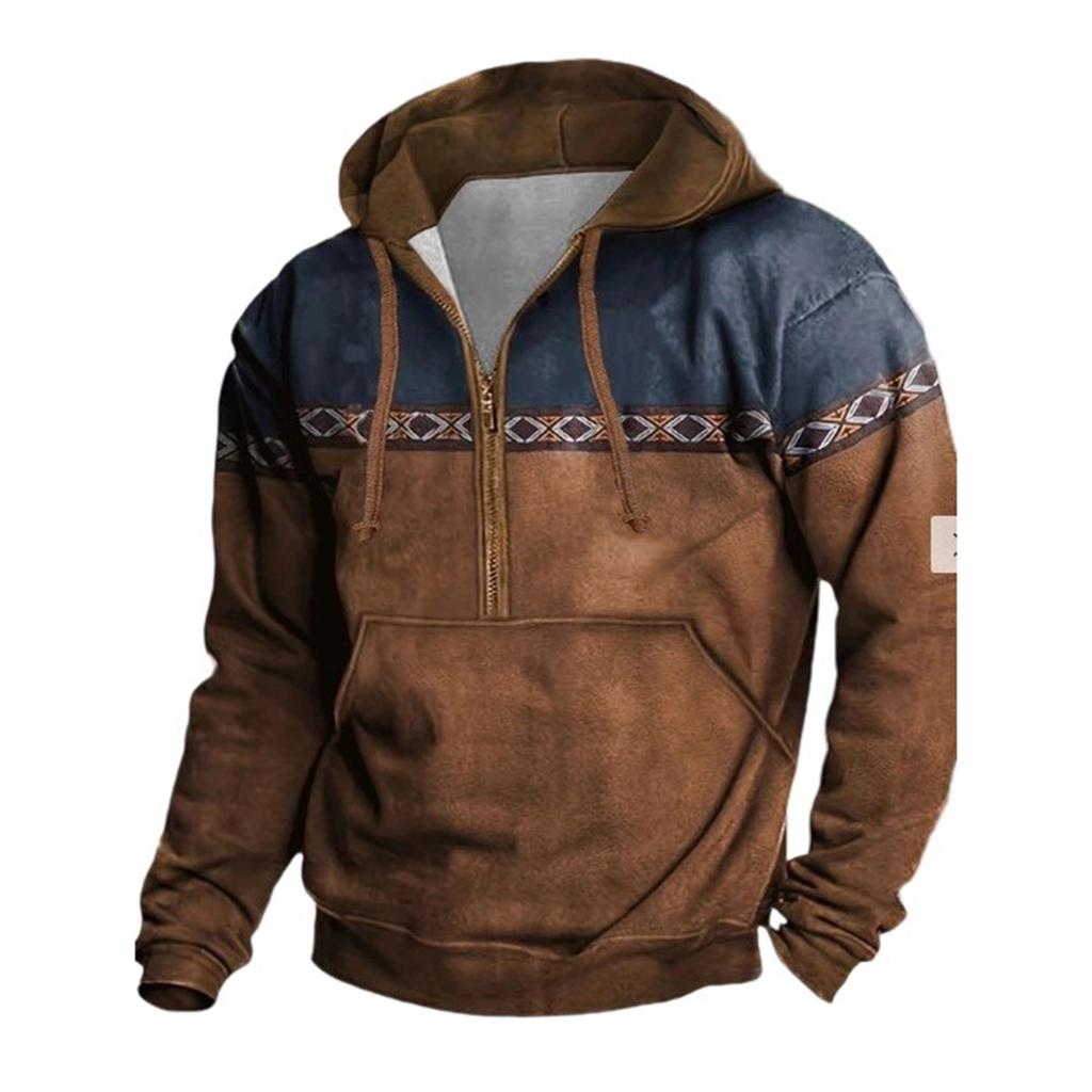 Men  Leisure  Fashion  Hooded Hood  Zipper  Hoodie