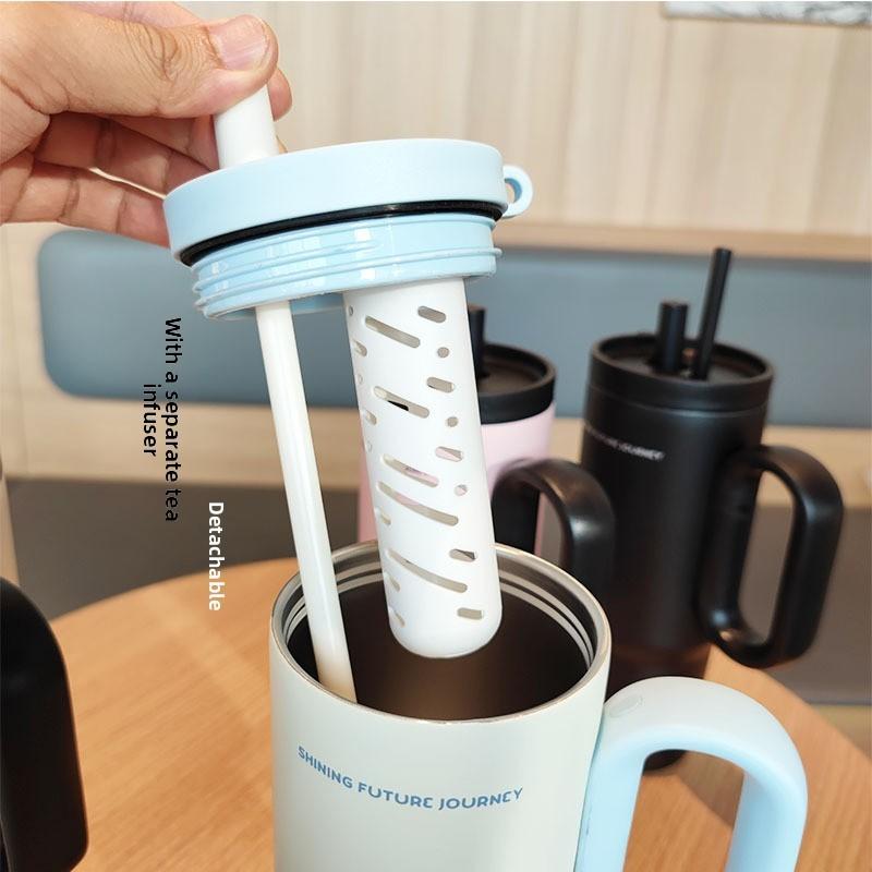 Insulated Travel Mug 720ml Stainless Steel Leakproof Cup For Office Use