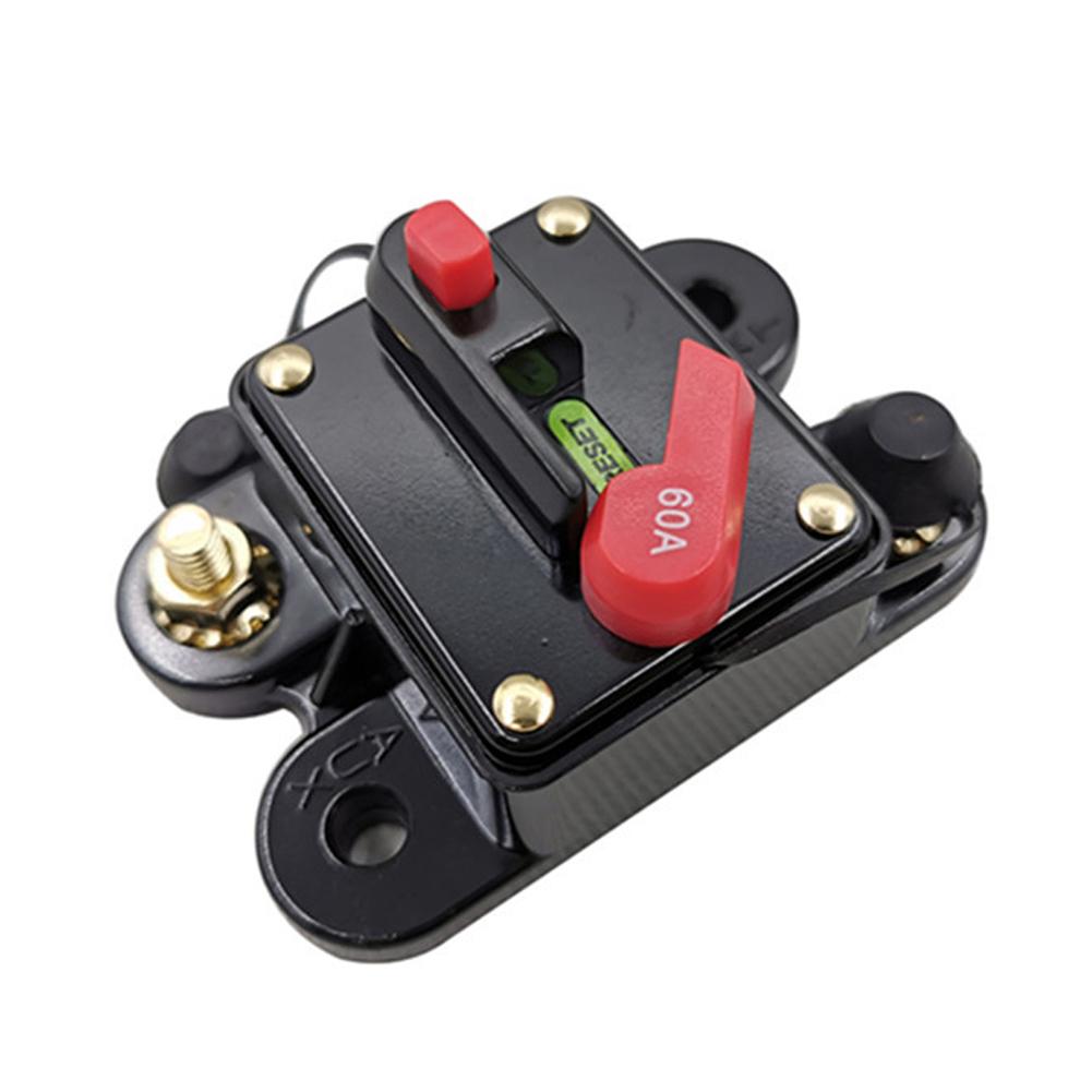 12V-48V Car Fuse Circuit Breaker Auto Reset Car Boat Resettable Fuse 40A 50A 60A 80A 100A 150A 200A 250A 300A for Audio System