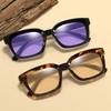 New Classic Oversized Square Frame Anti Blue Light Glasses Unisex Fashion Trendy Non Prescription Eyewear Comfortable