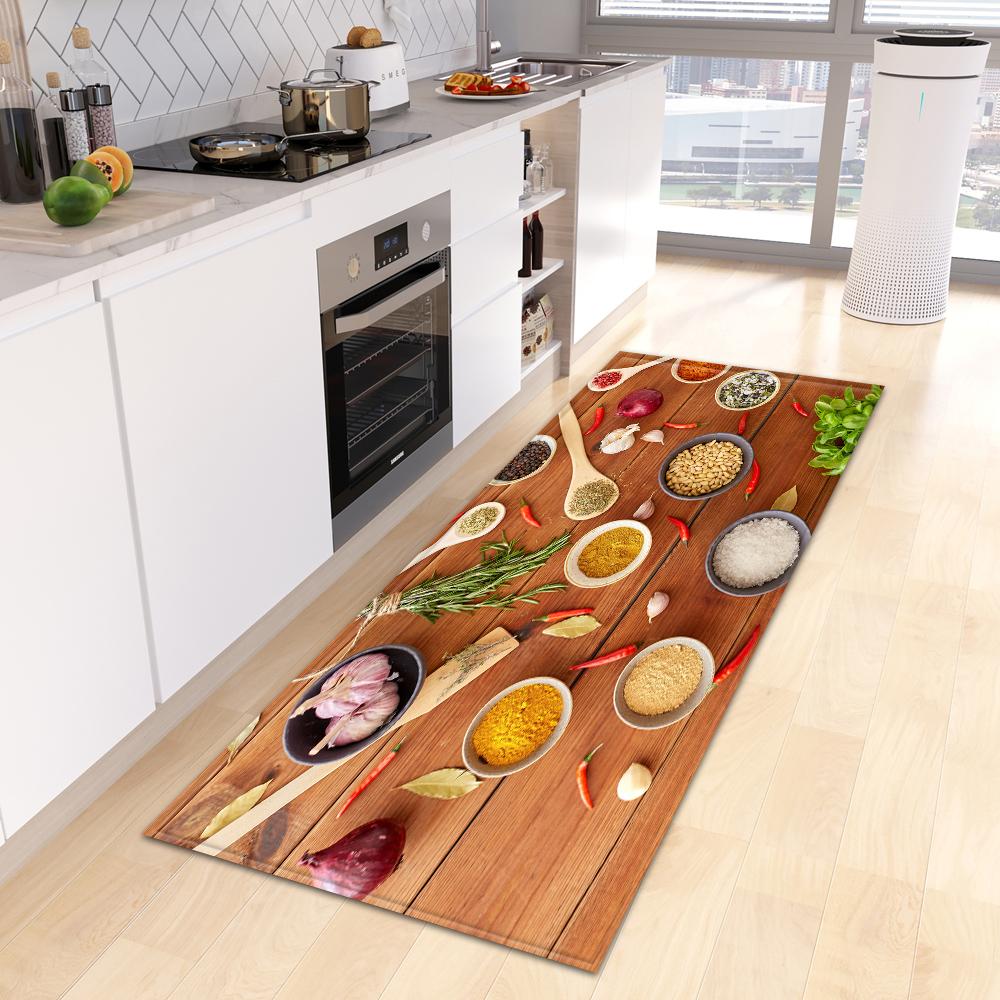 Home Porch Bedroom Balcony Living Room Floor Mat Bathroom Non-slip Long Carpet Kitchen Mat Porch Door Mat