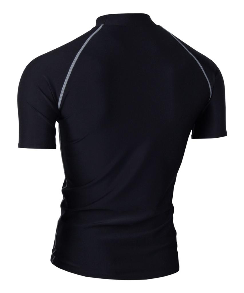 Nigseuwon Men'S Rash Guard Swimsuit Top Nsm-Rg100Bk