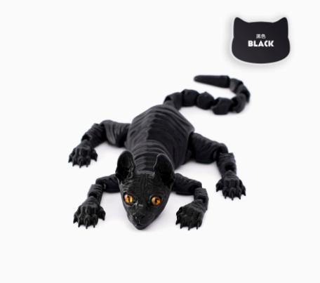 3D Printed Articulated Animal Model Small Toy Flexible Joints Desktop Decoration Collectible Figurine One Size