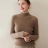 2025 Women's Cashmere Slim-Fit Half-High Collar Thickened Knit Sweater