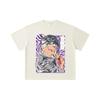 260 GSM Double Yarn 32 Count 100% Cotton Jujutsu Kaisen V53 Yuta Print Unisex Heavy Cotton T Shirt