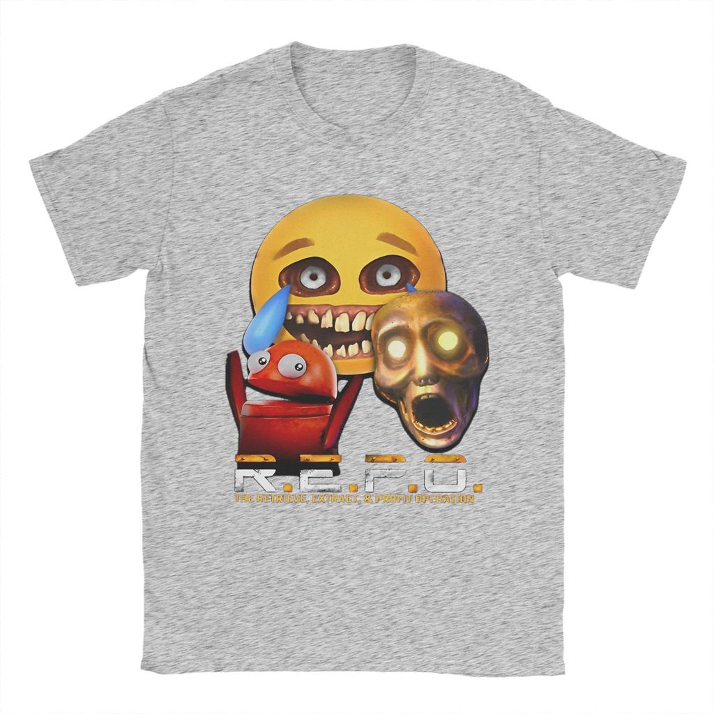 T-Shirt Homme T-Shirts en Coton T-Shirts à Manches Courtes Jeu Chaud Repo Robot Merch Imprimé