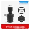 Chave de Soquete de Potência Média Fly 3/8" com Junta Universal Móvel de 360°