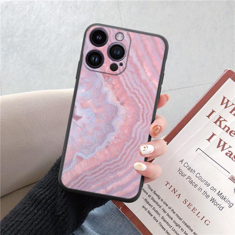 

Мягкий черный силиконовый чехол для телефона с мраморным цветочным узором для iPhone 11 12 13 14 15 Pro Mini X XR SE 7 8 6 Plus XS Max противоударный защитный чехол для камеры iPhone 15 Plus