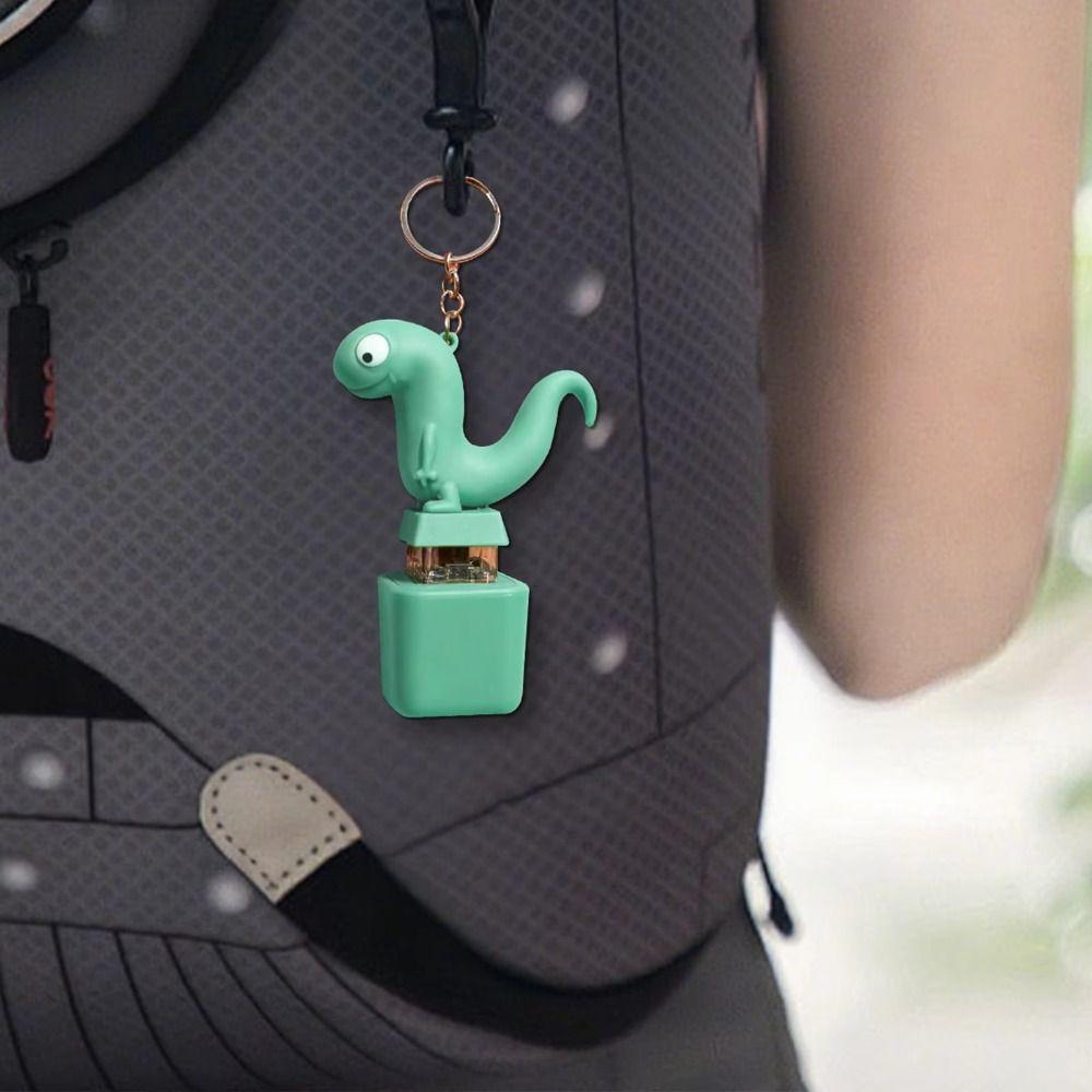 Colorful Lights Lizard Voice Key Ring With LED Lizard Sounds Pendant Backpack