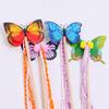 Cat Toy Butterfly Cats Sticks Cat Toys Interactive Ribbon Butterfly Stick Toys for Cats Teasing Bell Toy Teaser Pet Products