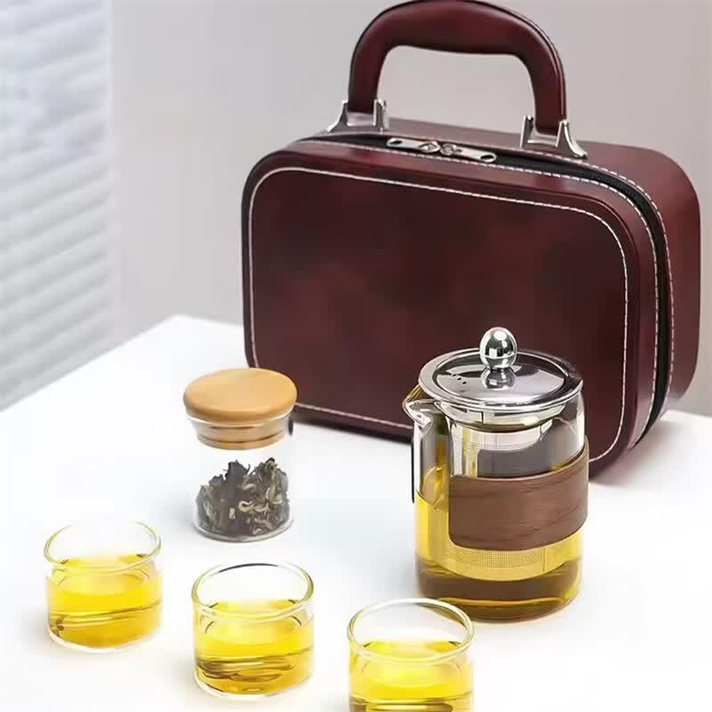 Weidu Portable Glass Tea Set