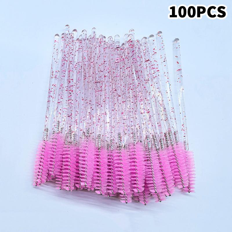 Disposable Crystal Eyelashes Brush Comb 50/100Pcs Eye Lashes Extension Mascara Wands Makeup Professional Makeup Beauty Tool
