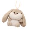 Fashionable Rabbit Shaped Keyring Long Eared Plush Bunnys Bag Pendant Keychain Handbag Accessory for Animal Lovers