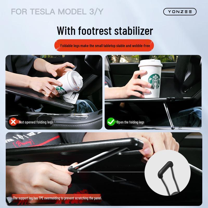 Tesla Model 3/Y Refresh Multifunctional Foldable Car Tray/Table