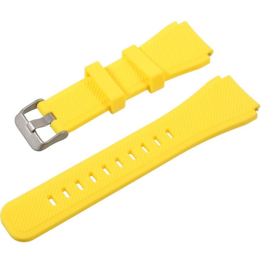 Universal Silicone Strap 22mm, Yellow