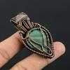 Malachite & Rainbow Moonstone Pendant, 999 Copper Wire Wrapped Pendant Jewelry. Gift For Women Handmade Pendant Gemstone Jewelry
