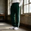 Pantaloni della tuta da uomo a blocchi di colore con striscia laterale, pantaloni a gamba dritta con elastico in vita per abbigliamento casual e sportivo