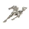 Fashion Metal Animal Horse Brooch Pin Badge Wedding Bridal - Silver