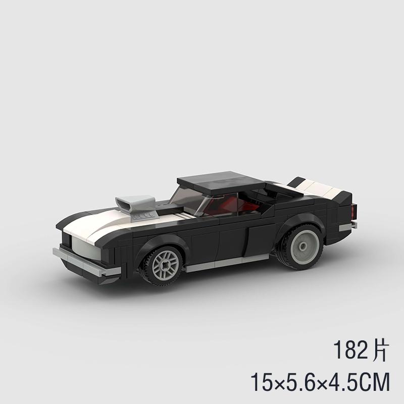 City vintage Speed car MOC rally sports model Building Blocks Old Super race classical Vehicle Racing Bricks Christmas Gift toy