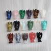 Exquisite Natural Gemstone Healing Crystal Carved Pocket Guardian Angel For Home Decor Gift