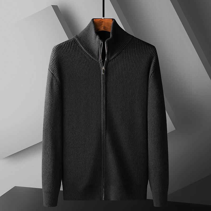 

Мужские осенние топы, блузки, трикотажные изделия, имитация кашемира, свитер, кардиган, водолазка, свитер для мужчин, уличная одежда, зимнее пальто, бизнес M чёрный